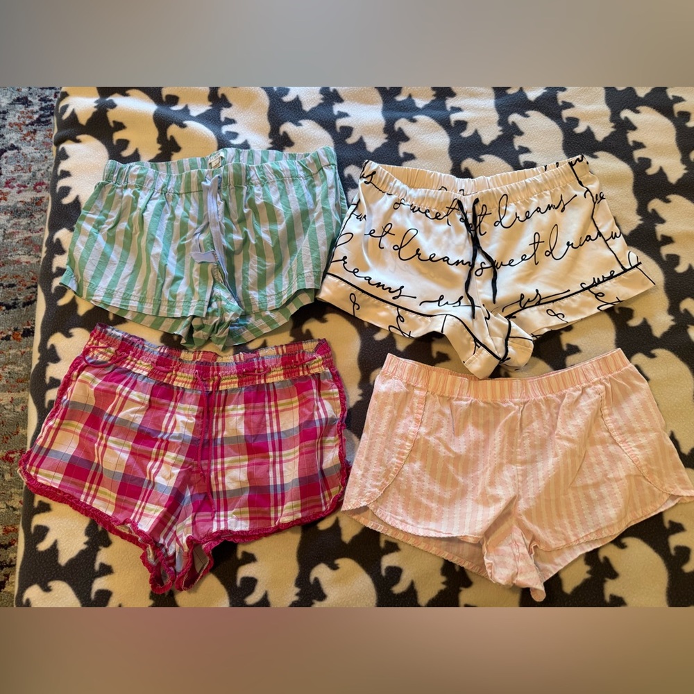 4 Victoria's Secret Pink Sleep Shorts Medium